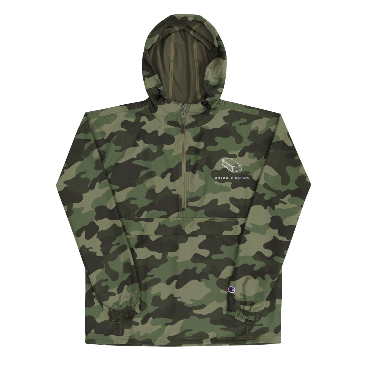BRICK X BRICK Embroidered Champion Packable Jacket