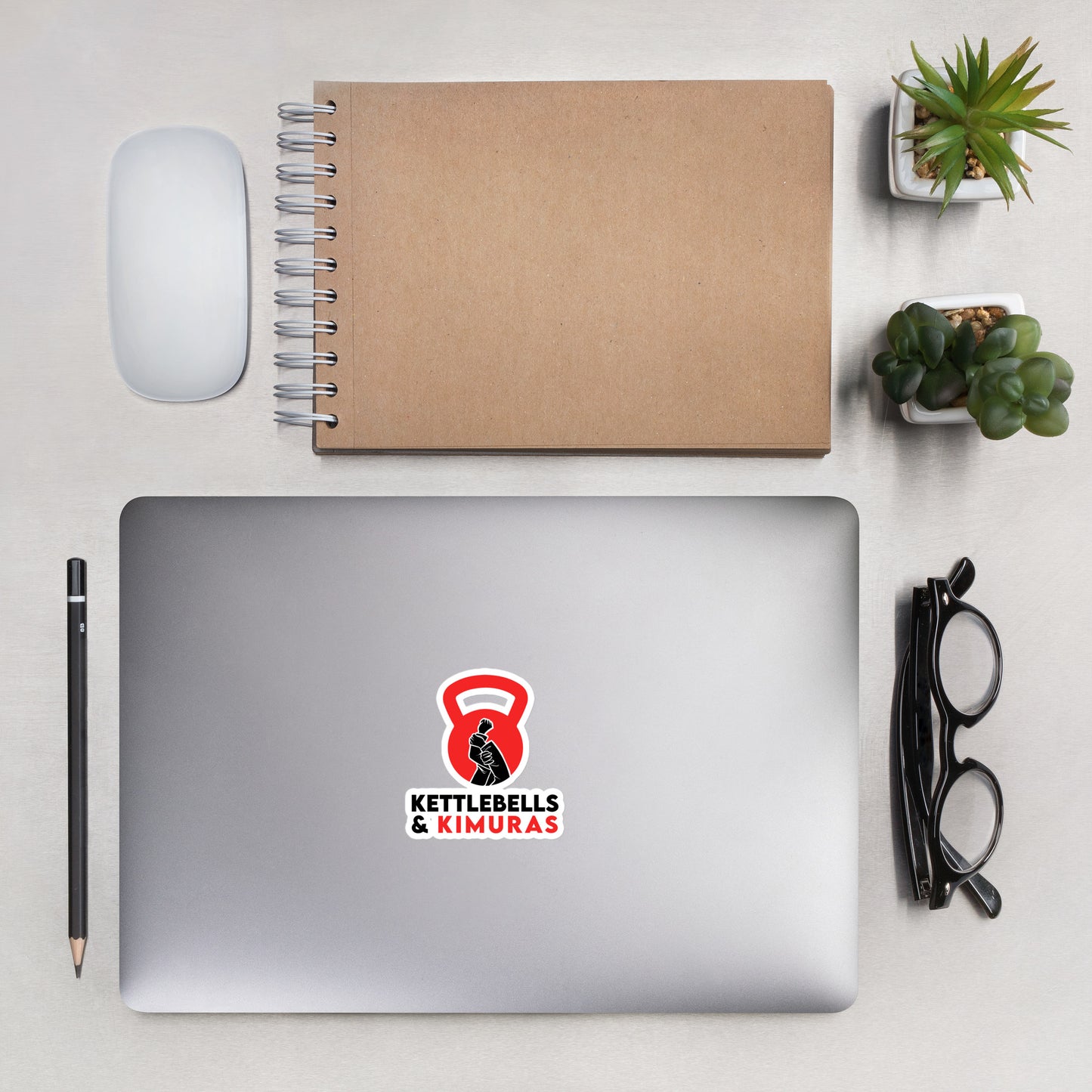 Kettlebell & Kimuras Red/Black/White Logo Sticker