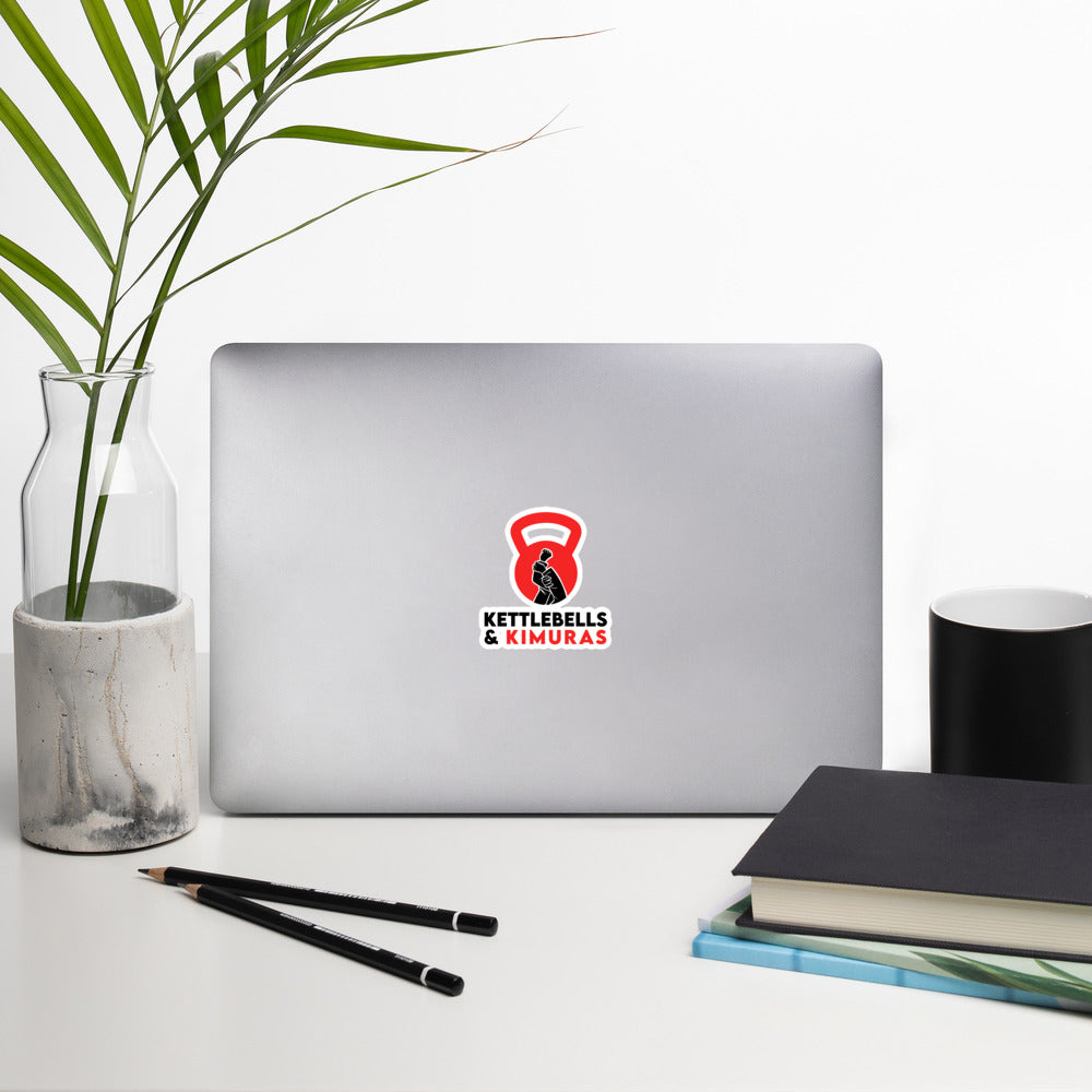 Kettlebell & Kimuras Red/Black/White Logo Sticker