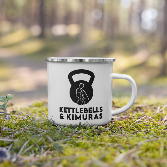 Kettlebells & Kimuras Logo Enamel Mug